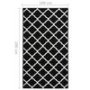 vidaXL Runner Rug BCF Black and White 100x200 cm