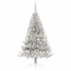 vidaXL Artificial Pre-lit Christmas Tree Silver 180 cm PET