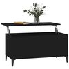 vidaXL Coffee Table Black 90x44.5x45 cm Engineered Wood