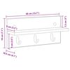 vidaXL Wall-Mounted Coat Rack with Shelf Sonoma oak 40 x 10.5 x 18 cm