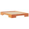 vidaXL Bed Frame Brown 140 x 200 cm