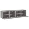 vidaXL TV Wall Cabinets 2 pcs Grey Sonoma 60x30x30 cm Engineered Wood