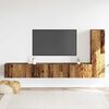 vidaXL Wall Mounted TV cabinets 3 pcs Old Wood Engineered Wood