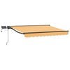 vidaXL Manual Awning Frame with LEDs Sand 5 x 3.5 m