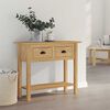 vidaXL Console Table with Drawer BODO Honey Brown 91 x 34.7 x 74 cm