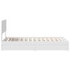 vidaXL Storage Bed with Headboard White 90 x 190 cm Engineered Wood