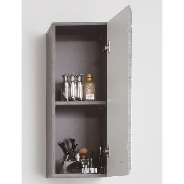 Trendteam Storage Wall Cabinet Line Smokey Silver