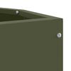 vidaXL Corner Planter Olive green 30 x 30 x 35 cm Steel
