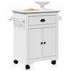 vidaXL Kitchen Trolley BODO White 72x45x80 cm