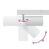 vidaXL Ceiling Spotlight White 38 x 5.5 x 16.5 cm Metal