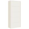 vidaXL File Cabinet White 90x40x200 cm Steel