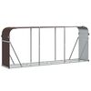 vidaXL Log Holder Brown 234x45x100 cm Galvanised Steel