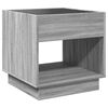 vidaXL Bedside Table with Infinity LED Grey Sonoma 50x50x50 cm