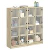 vidaXL Bookcase with Doors Sonoma Oak 136x37x142 cm Engineered Wood