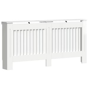 vidaXL Radiator Cover High Gloss White 172 x 19 x 81.5 cm