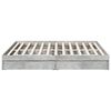 vidaXL Bed Frame with Drawers without Mattress Concrete Grey 200x200 cm