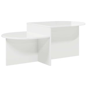 vidaXL Coffee Table High Gloss White 100 x 50 x 40 cm Engineered Wood