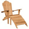 vidaXL Garden Adirondack Chairs 2 pcs Brown 77 x 137 x 95 cm
