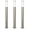 vidaXL Bollard Lights 3pcs 80 cm Stainless Steel IP44