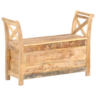 vidaXL Hall Bench 103x33x72 cm Solid Mango Wood