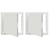 vidaXL Access Panel 2 pcs White 23 x 23 x 3 cm Steel