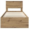 vidaXL Bed Frame Artisian Oak 100 x 200 cm Engineered wood