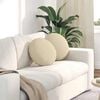 vidaXL Seat Cushions 2 pcs Cream &Oslash;40 x 13 cm Fabric