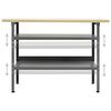 vidaXL Workbench Grey 120x60x85 cm Steel