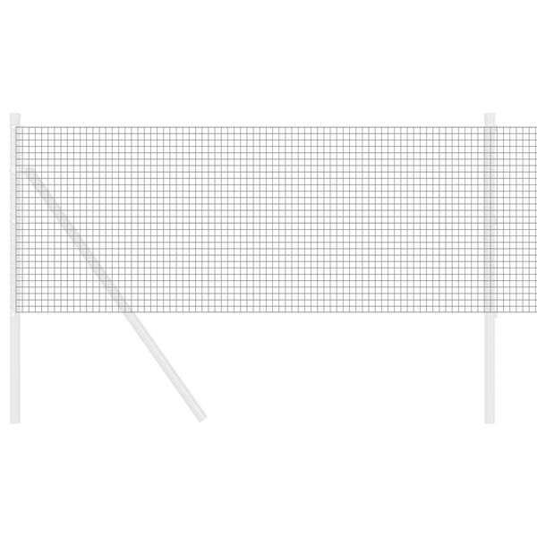 vidaXL Welded Wire Fence Grey 0.6 x 10 m Steel