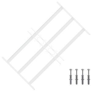 vidaXL Security Grille for Windows with 3 Crossbars 3 pcs 43-74 cm