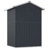 vidaXL Garden Shed Anthracite 126x97.5x177 cm Galvanised Steel