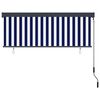 vidaXL Outdoor Roller Blind 160x250 cm Blue and White