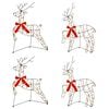 vidaXL Christmas Reindeer 4 pcs 180 LEDs Warm White 43 x 19 x 65 cm