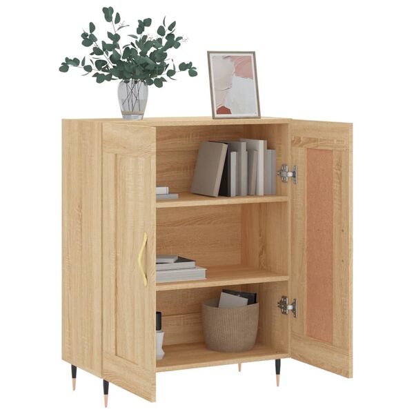 vidaXL Sideboard Sonoma Oak 69.5x34x90 cm Engineered Wood