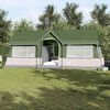 vidaXL Family Tent with Roof Green and Beige 622 x 295 x 238 cm