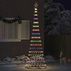 vidaXL LED Christmas Tree Multicolour 100.5 x 100.5 x 302.5 cm Metal