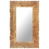 vidaXL Mirror 80x50 cm Solid Mango Wood