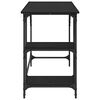 vidaXL Desk Black Oak 120 x 50 x 75 cm Engineered Wood