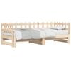 vidaXL Pull-out Day Bed without Mattress 2x(80x200) cm Solid Wood