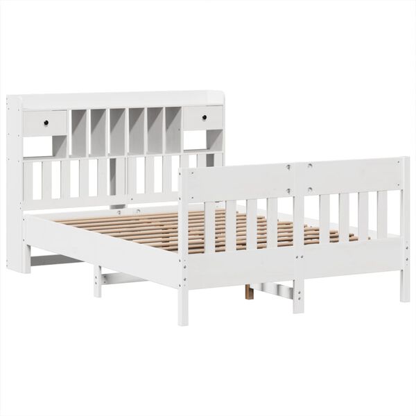 vidaXL Bed Frame without Mattress White 160x200 cm Solid Wood Pine