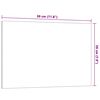 vidaXL Wall-mounted Magnetic Board White 30x20 cm Tempered Glass