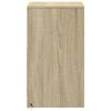 vidaXL Bedside Cabinets with LED Lights 2 pcs Sonoma Oak Engineered Wood