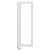 vidaXL Bar Table Legs T-Shaped&nbsp;2 pcs White 40x35x(100-101) cm Steel