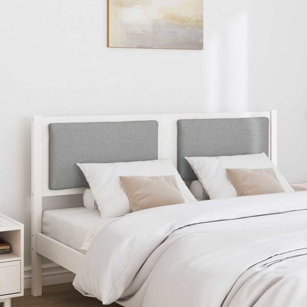 vidaXL Headboard Other White 160 cm Solid pine wood
