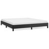 vidaXL Bed Frame without Mattress Black Super King Faux Leather