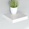 vidaXL Floating Wall Shelves 2 pcs White 23x23.5x3.8 cm MDF