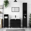 vidaXL Bathroom Cabinet Black 80x33x60 cm Engineered Wood