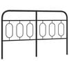 vidaXL Metal Replace Headboard Black 150 cm