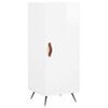 vidaXL Sideboard High Gloss White 34,5x34x90 cm Engineered Wood