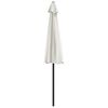 vidaXL Garden Parasol with Aluminium Pole Sand 270x144 cm Half